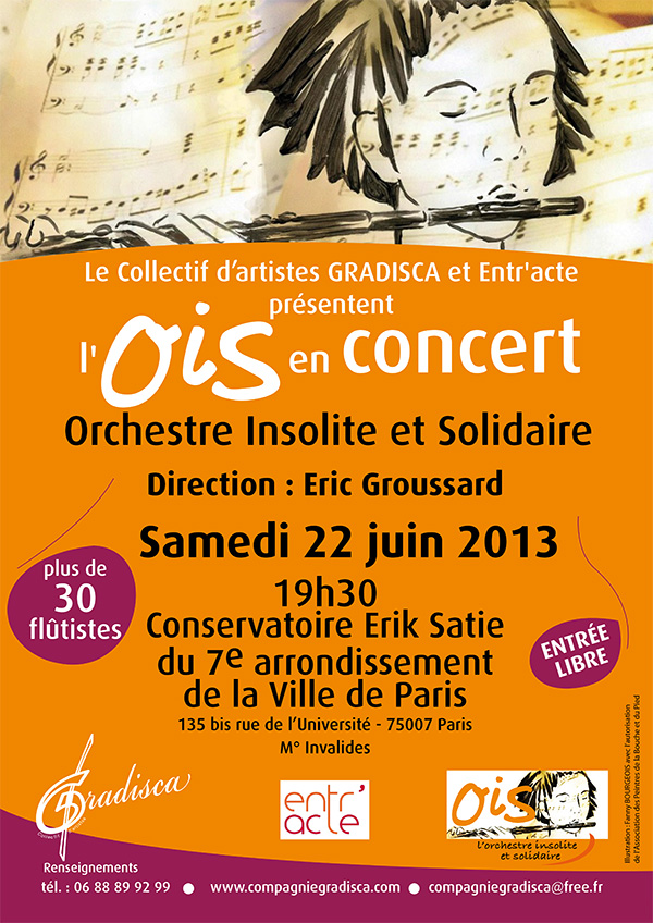 Le Collectif d'artistes GRADISCA et Entr'acte en concert